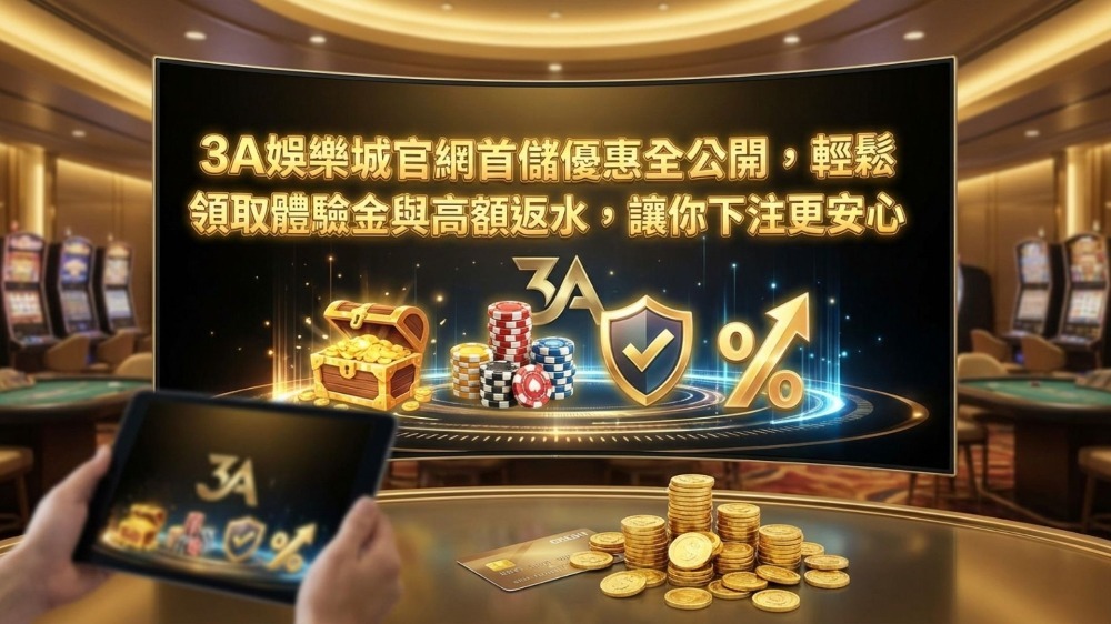 3A娛樂城官網首儲優惠全公開，輕鬆領取體驗金與高額返水，讓你下注更安心